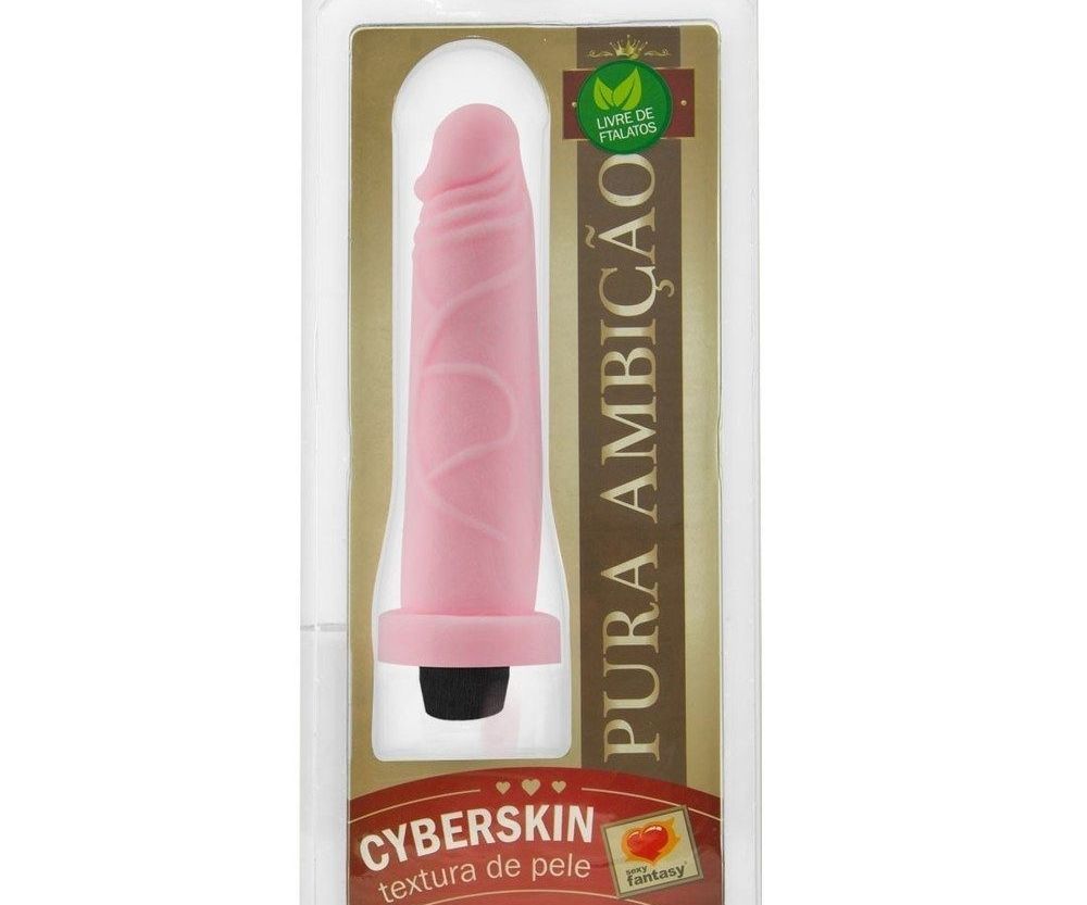 Prótese com vibrador em cyber 15 X 5 cm